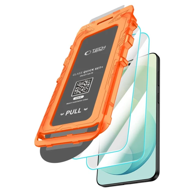 Защитное стекло Tech-Protect Quick Set+ (2 pack) для Samsung Galaxy S26 FE Clear (5906302343171)