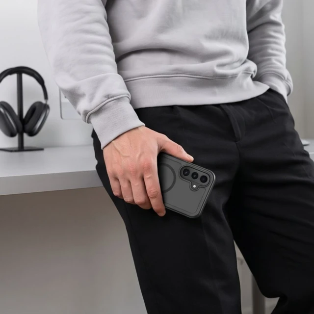 Чохол Tech-Protect Defense для Samsung Galaxy S26 FE Matte Black with MagSafe (5906302343188)