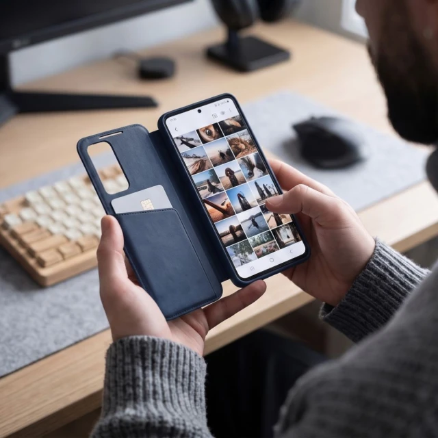 Чохол Tech-Protect Smart Wallet для Samsung Galaxy S26 FE Navy (5906302343300)