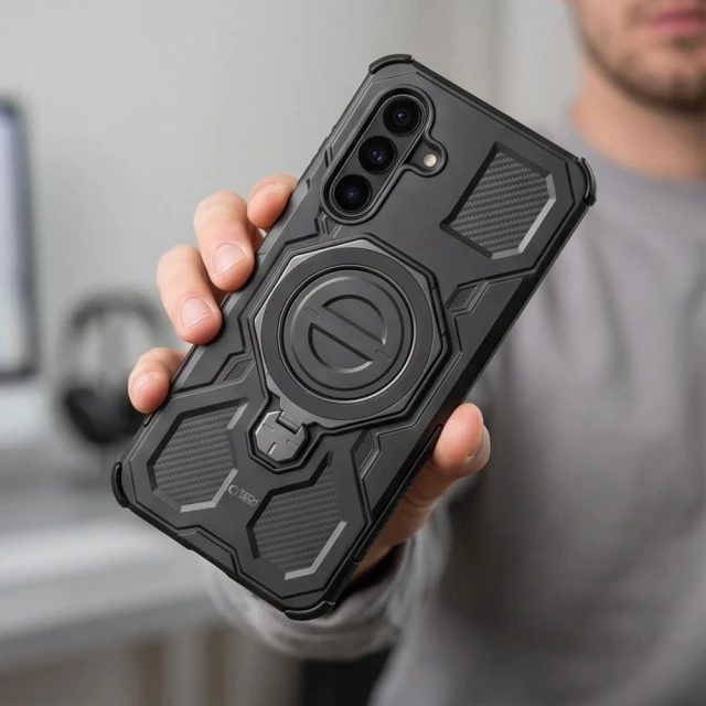 Чохол Tech-Protect TacticStand для Samsung Galaxy A18 5G | A18 4G | A17 Matte Black (5906302343492)
