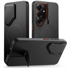 Чохол Tech-Protect Kevlar Aura для Samsung Galaxy S26 Black/Orange with MagSafe (5906302352401)