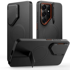 Чохол Tech-Protect Kevlar Aura для Samsung Galaxy S26 Ultra Black/Orange with MagSafe (5906302352425)