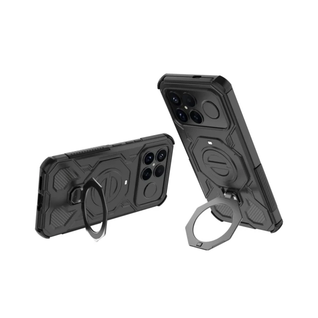 Чохол Tech-Protect Tacticstand для Xiaomi Poco F8 Ultra Matte Black with MagSafe (5906302352722)