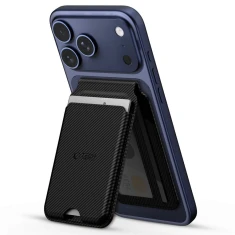 Магнітний картхолдер Tech-Protect MagWallet Stand Universal Magnetic Card Holder Carbon with MagSafe (5906302352784)