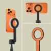 Універсальний штатив Tech-Protect L10S Bluetooth Selfie Stick Tripod Black/Orange with MagSafe (5906302352807)