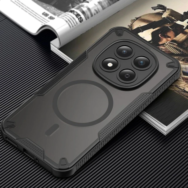 Чохол Tech-Protect Rugged Shield для Xiaomi Redmi Note 15 Pro 5G Matte Black with MagSafe (5906302353019)