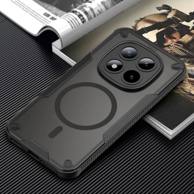 Чохол Tech-Protect Rugged Shield для Xiaomi Poco M8 Pro / Redmi Note 15 Pro+ 5G Matte Black with MagSafe (5906302353026)