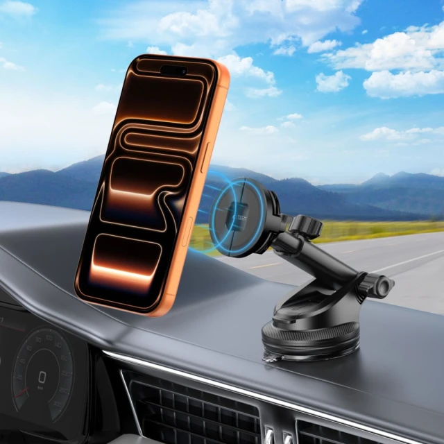 Автотримач Tech-Protect N62 2in1 Universal & Magnetic Dashboard & Vent Car Mount Black with MagSafe (5906302353057)