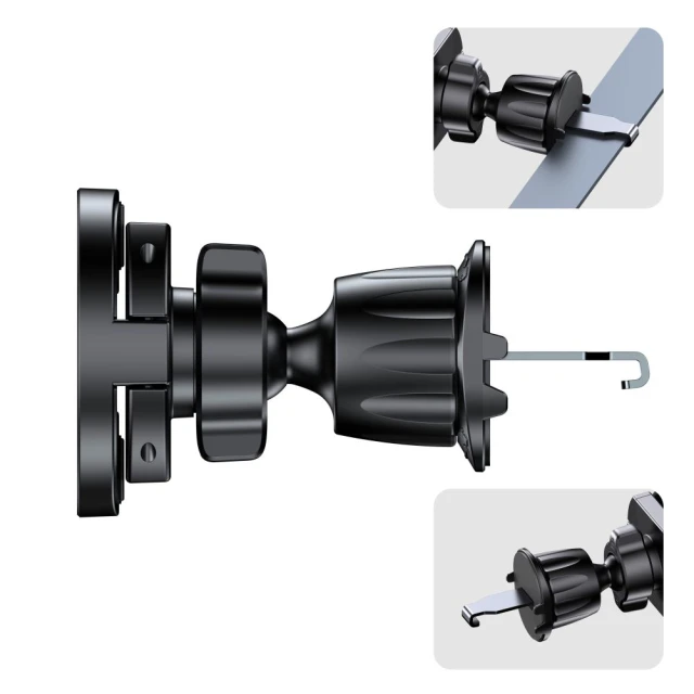 Автотримач Tech-Protect N62 2in1 Universal & Magnetic Dashboard & Vent Car Mount Black with MagSafe (5906302353057)