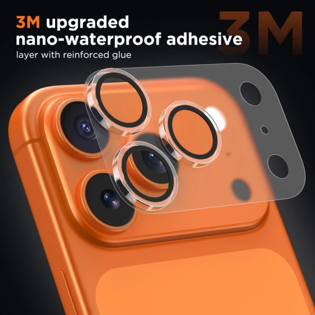 Захисне скло для камери Tech-Protect CamFull Fit+ для iPhone 17 Pro Max Matte Clear (5906302353064)
