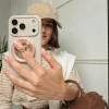 Кільце-тримач Tech-Protect MMR700 Lamano Magnetic Phone Ring Pink/Gold with MagSafe (5906302353101)