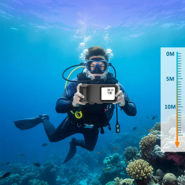 Чехол Tech-Protect IPX8 Pro Universal Diving Waterproof Case Black (5906302353149)