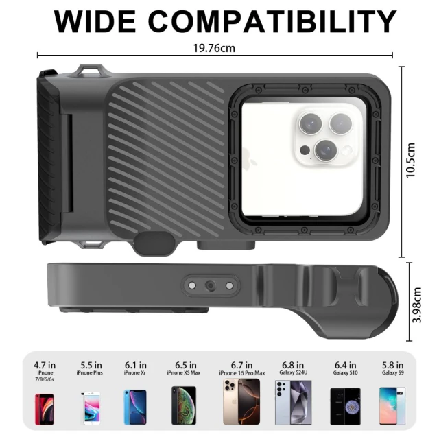Чехол Tech-Protect IPX8 Pro Universal Diving Waterproof Case Black (5906302353149)