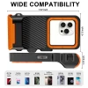 Чохол Tech-Protect IPX8 Pro Universal Diving Waterproof Case Black/Orange (5906302353156)