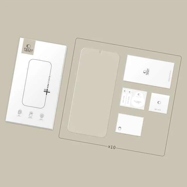Захисне скло Tech-Protect Bundle для Samsung Galaxy S26 Clear (10 pack) (5906302353194)
