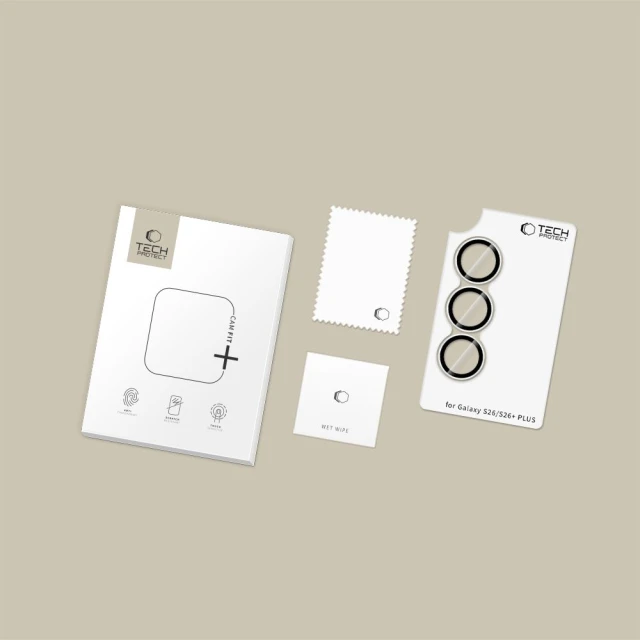 Захисне скло для камери Tech-Protect Camring Fit+ для Samsung Galaxy S26 / S26 Plus Clear (5906302353217)