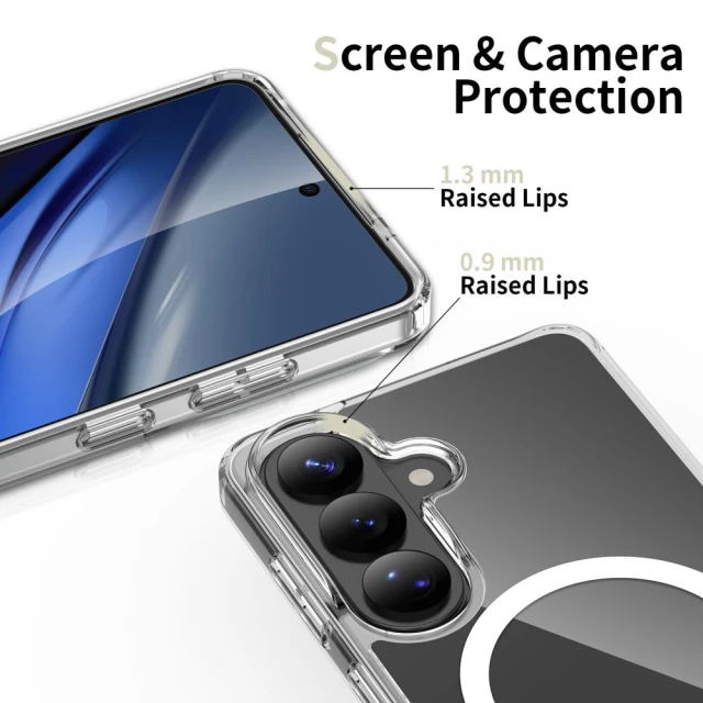 Чохол Tech-Protect Flexair Hybrid для Samsung Galaxy S26 Clear with MagSafe (5906302353279)