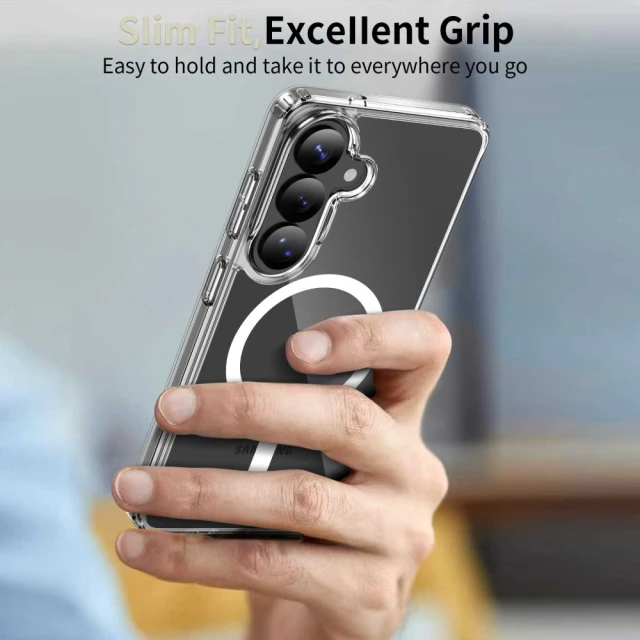 Чохол Tech-Protect Flexair Hybrid для Samsung Galaxy S26 Clear with MagSafe (5906302353279)