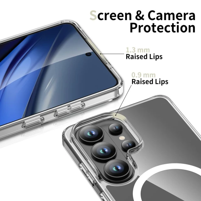Чохол Tech-Protect Flexair Hybrid для Samsung Galaxy S26 Ultra Clear with MagSafe (5906302353293)