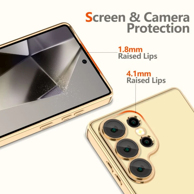Чохол Tech-Protect MagFlex для Samsung Galaxy S25 Ultra (S938) Shiny Gold with MagSafe (5906302360062)