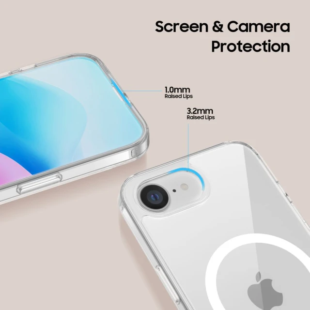Чехол Tech-Protect FlexAir Hybrid для iPhone 16e Clear with MagSafe (5906302360192)