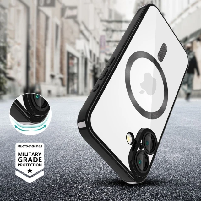 Чехол Tech-Protect MagFlex для iPhone 16e Shiny Black with MagSafe (5906302360246)