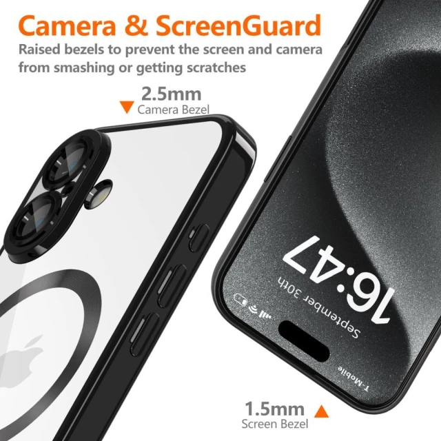 Чехол Tech-Protect MagFlex для iPhone 16e Shiny Black with MagSafe (5906302360246)