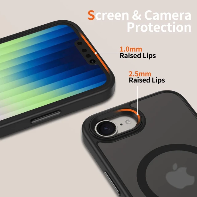 Чохол Tech-Protect MagMat для iPhone 16e Matte Black with MagSafe (5906302360260)