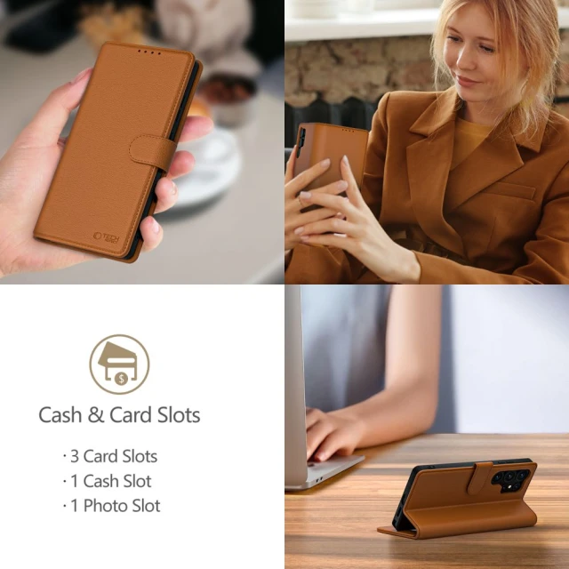 Чохол-книжка Tech-Protect Wallet для iPhone 16e Saddle Brown (5906302360321)