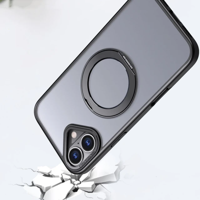 Чехол Tech-Protect MagRing для iPhone 16e Matte Black with MagSafe (5906302360338)