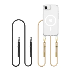 Чехол Tech-Protect Flexair Chain для iPhone 16e Black Taupe with MagSafe (5906302360345)