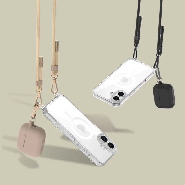 Чохол Tech-Protect Flexair Chain для iPhone 16e Black Taupe with MagSafe (5906302360345)