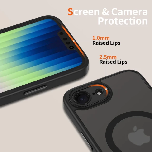 Чехол Tech-Protect MagCam для iPhone 16e Matte Black with MagSafe (5906302360390)
