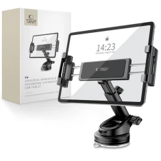 Автотримач Tech-Protect V4 Universal Windshield & Dashboard Car Mount For Tablet Black (5906302360505)