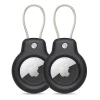 Чехол-брелок Tech-Protect Rough Vein для AirTag (2 pack) Black (5906302360727)