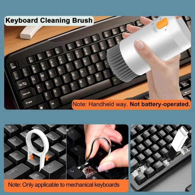 Набір для чищення Tech-Protect CS01 20-in-1 Phone & Earphone & Tablet & Laptop White (5906302360758)