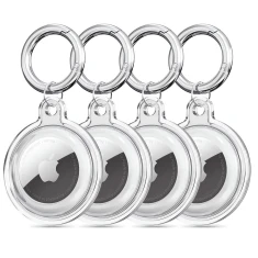 Чохол-брелок Tech-Protect Icon для AirTag (4 pack) Clear (5906302360765)