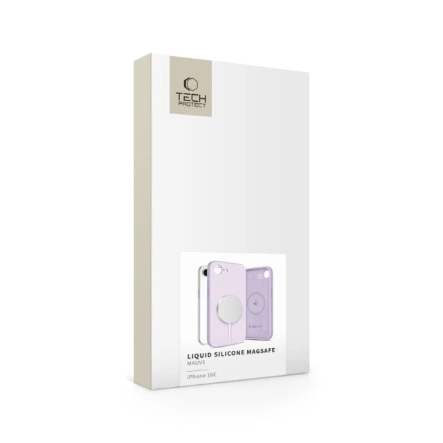 Чохол Tech-Protect Liquid Silicone для iPhone 16e Mauve with MagSafe (5906302360819)
