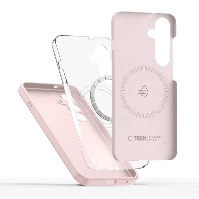 Чохол Tech-Protect Liquid Silicone для iPhone 16e Pink Pearl with MagSafe (5906302360857)