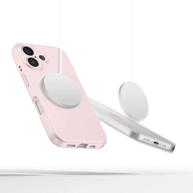 Чохол Tech-Protect Liquid Silicone для iPhone 16e Pink Pearl with MagSafe (5906302360857)