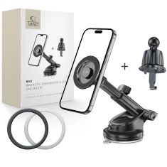 Автотримач Tech-Protect N58 Magnetic Dashboard & Vent Car Mount Black with MagSafe (5906302360888)