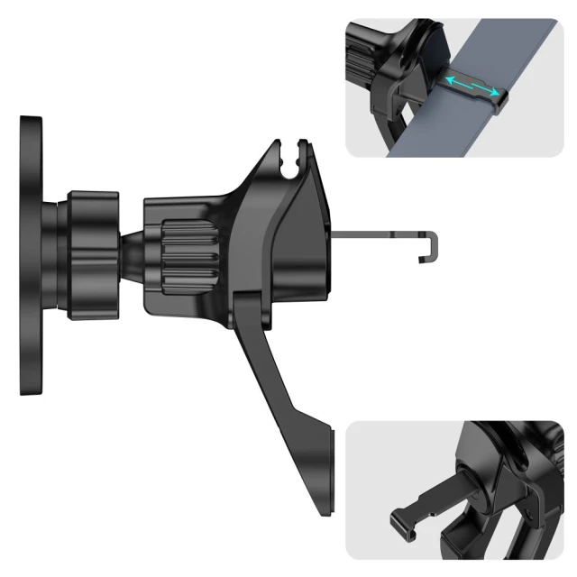 Автотримач Tech-Protect N56 Magnetic Stable Vent Car Mount Black with MagSafe (5906302360895)