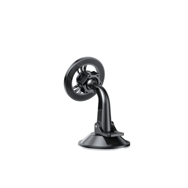 Автотримач Tech-Protect N56 Magnetic Dashboard SHRT Car Mount Black with MagSafe (5906302360925)