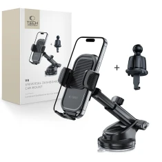 Автотримач Tech-Protect V8 Universal Dashboard & Vent Car Mount Black (5906302360932)