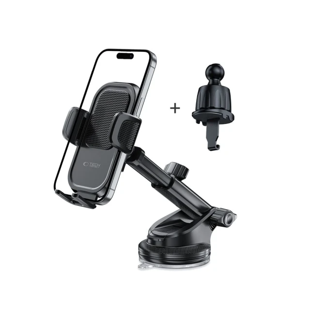 Автотримач Tech-Protect V8 Universal Dashboard & Vent Car Mount Black (5906302360932)