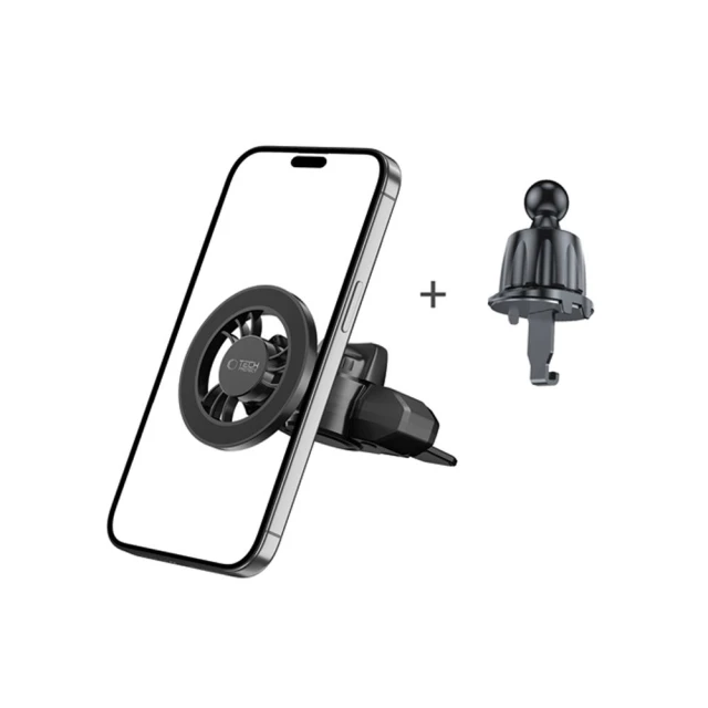 Автотримач Tech-Protect N56 Magnetic CD & Vent Car Mount Black with MagSafe (5906302360956)