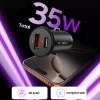 Автомобільний зарядний пристрій Tech-Protect CC02 USB-A | USB-C 35W Black (5906302361038)