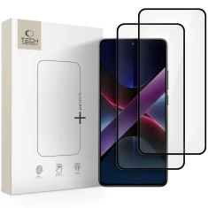 Захисне скло Tech-Protect Glass Fit+ для Xiaomi Poco X7 Pro 5G Black (2 pack) (5906302361335)
