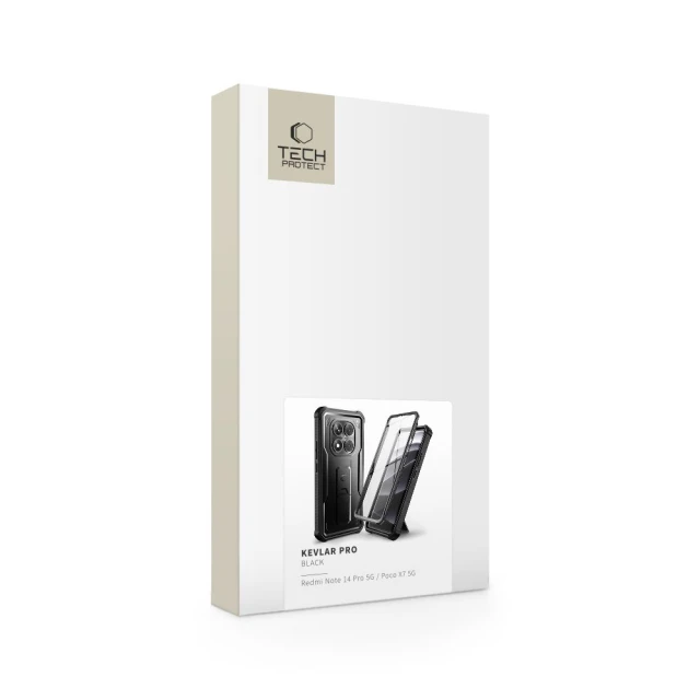 Чохол Tech-Protect Kevlar Pro для Xiaomi Redmi Note 14 Pro 5G | Poco X7 5G Black (5906302361397)