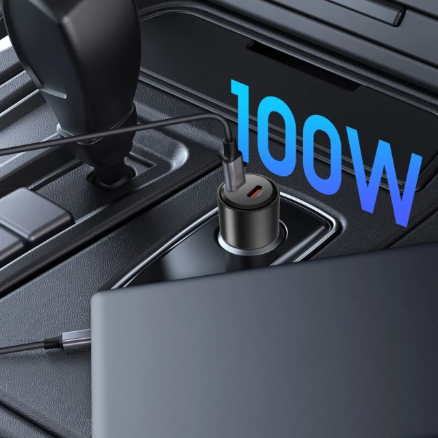 Автомобильное зарядное устройство Tech-Protect CC03 2xUSB-C 100W Black (5906302361687)